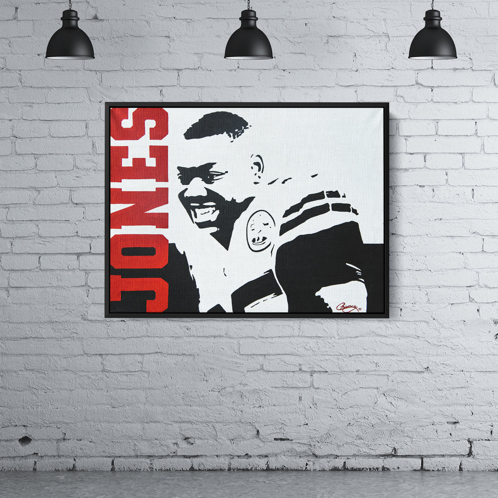 : Chris Jones Football Poster Wall Art Canvas Wall Art